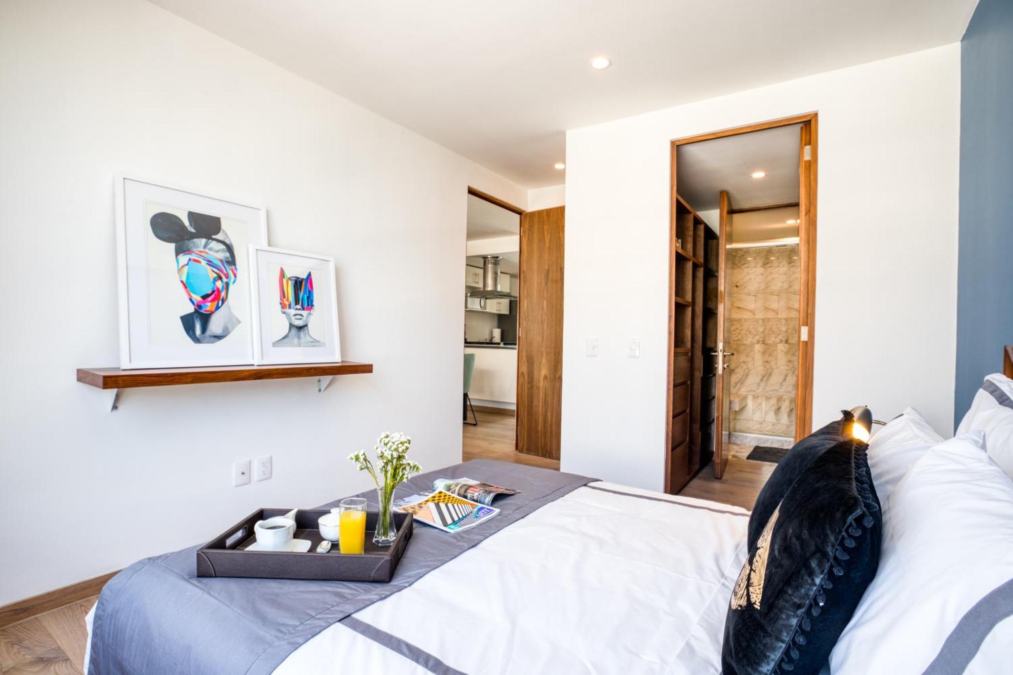 メキシコシティ Uliv Polancoアパートホテル 部屋 写真